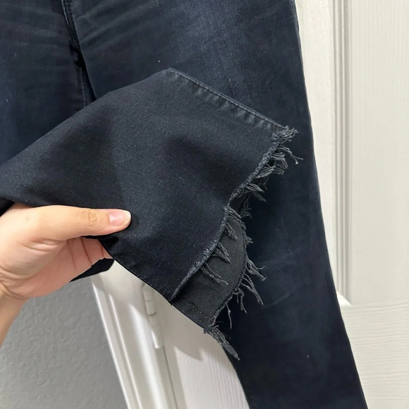 Mother The Insider Crop Step Fray Jeans Size 27 - Picture 5 of 11